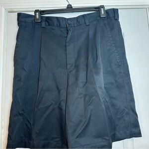 Nike Golf Nike Dri-Fit Navy Pleated Front Golf Performance Shorts Mens 34M